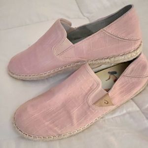 Olukai Kaula Pa’a Kapa pink espadrille